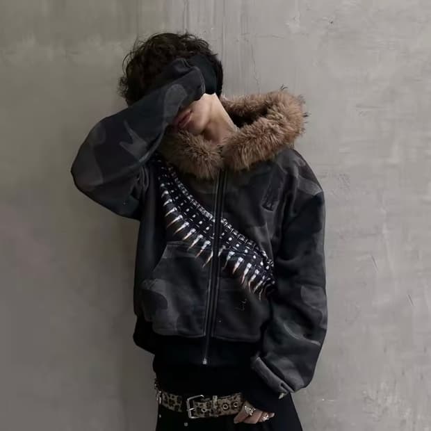 bullet fur Hoodie