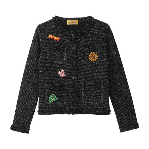 [F]히스테릭 글래머 25fw 패치 트위드 자켓