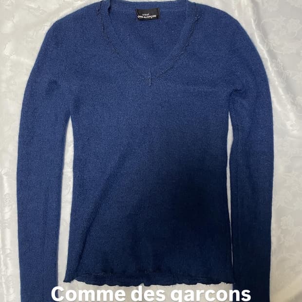 tricotCOMME des GARÇONS Navy Mohair knit