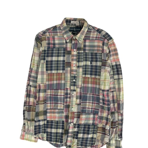 폴로 패치워크 마드리드 체크셔츠 (man s)