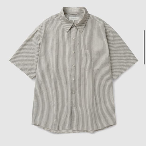 유니온블루 SEERSUCKER SUNDAY SHIRT BALCKSTIPE