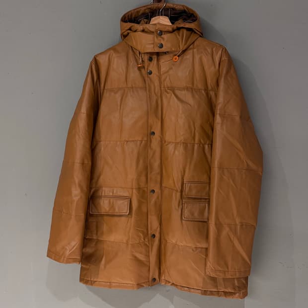 알렉산더 줄리안 카우하이드 가죽 다운 자켓