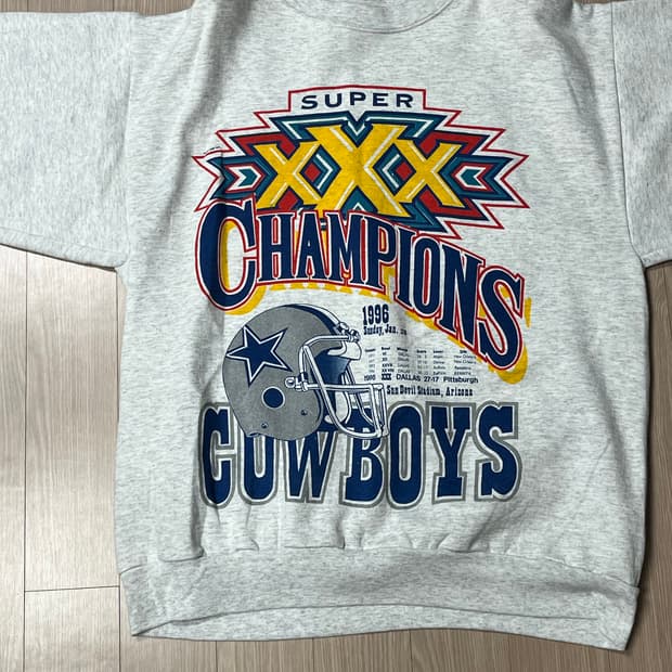 1997 NFL 슈퍼볼 오리지널 made in USA 스웻 맨투맨