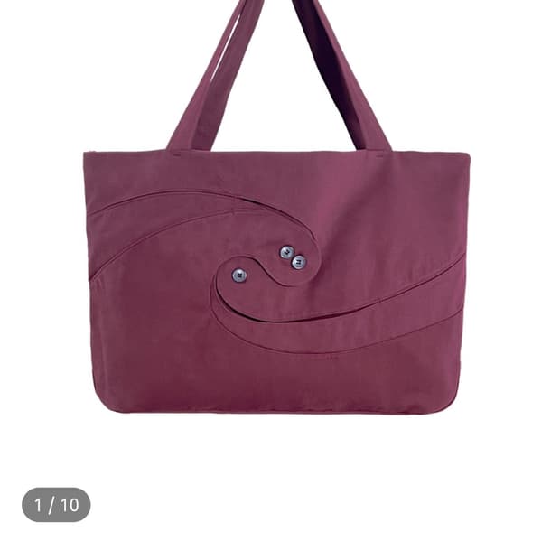 데이콜미 스파이럴 토트백 버건디 구합니다