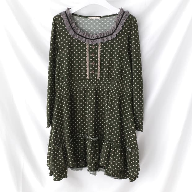 axes femme) dot lace one-piece