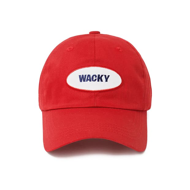WACKY 웨키 써클 로고 볼캡 (레드)