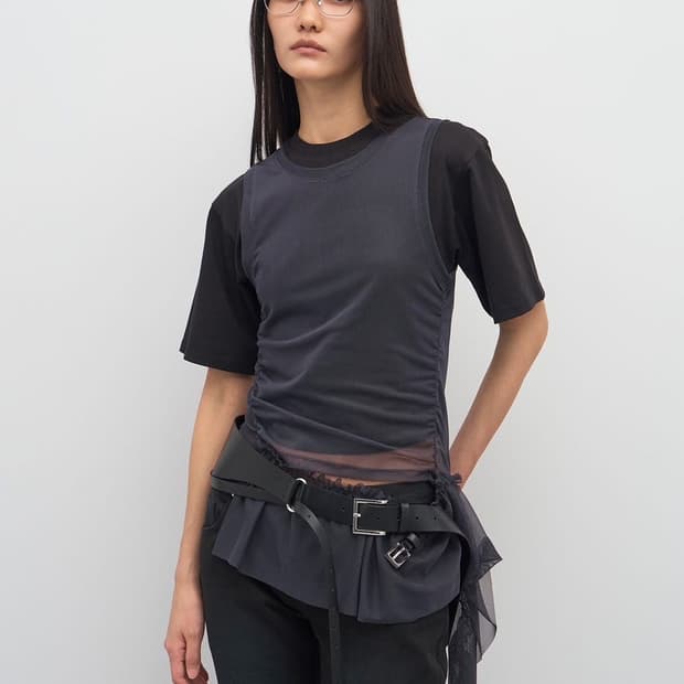 Lcdc 매쉬프릴탑 다크그레이