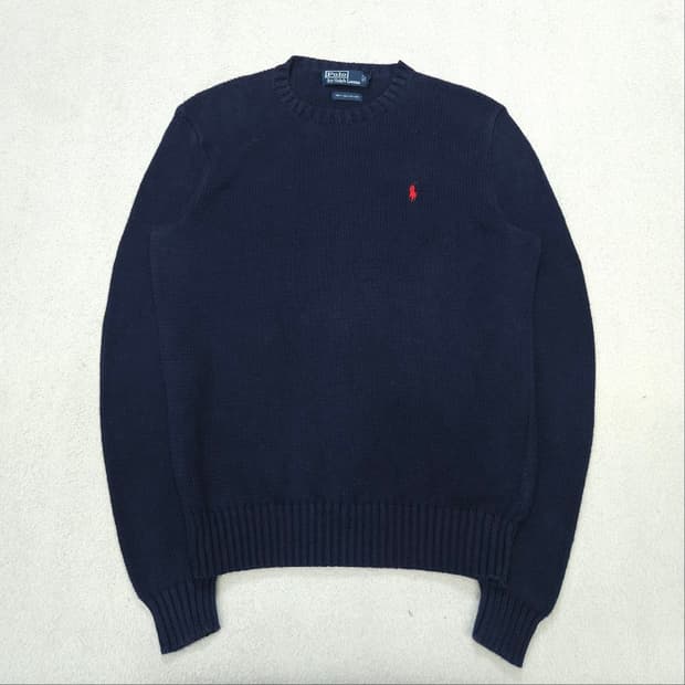 폴로 랄프 로렌 피마 코튼 니트 S 네이비
