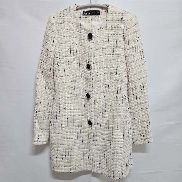 S 자라 트위드 원피스 자켓