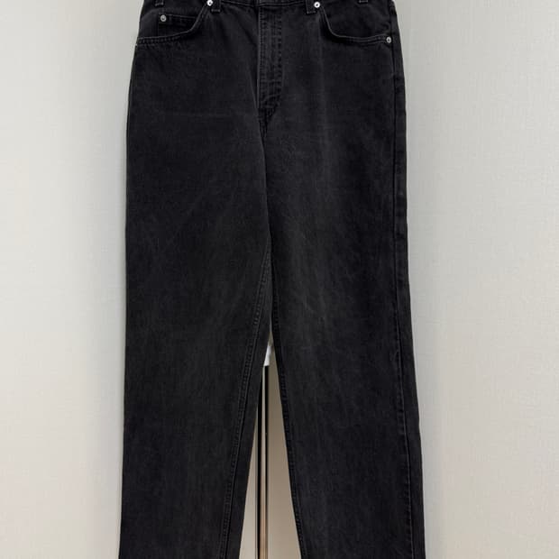 90s 리바이스 567 블랙 흑청 33/34