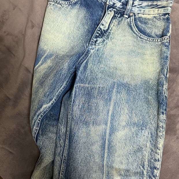 브랜디드-1805 HYBRID BLUE JEANS 와이드 스트레이트