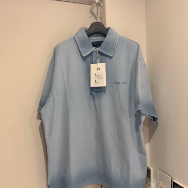 마뗑킴 스몰로고 워싱 피케이 반팔 티셔츠 L사이즈