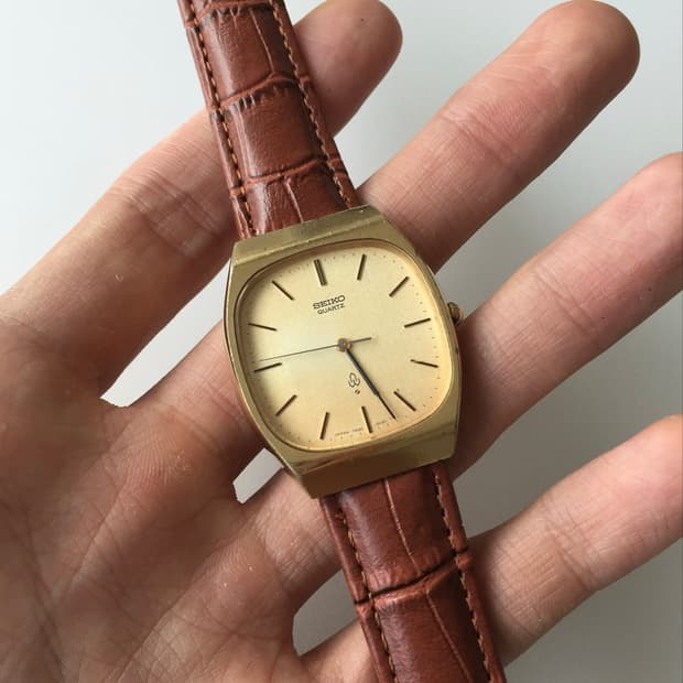 70s seiko gold square quartz ver.2