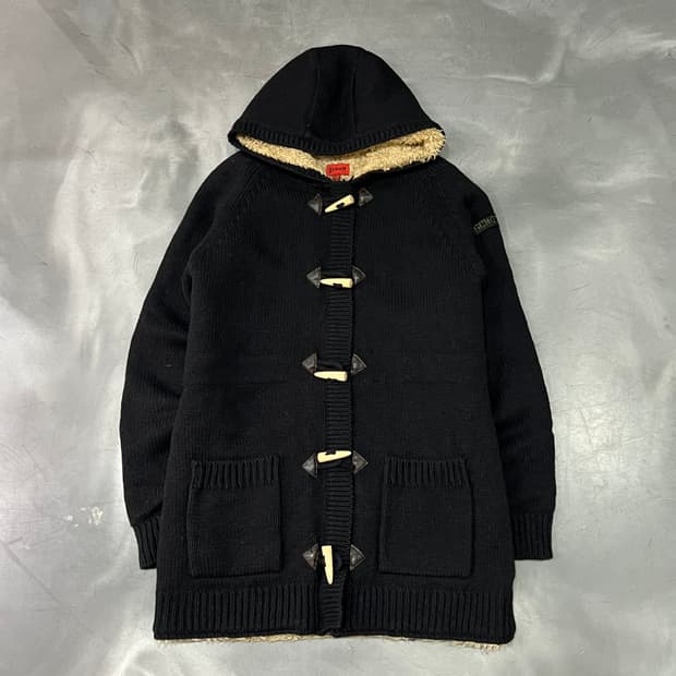  쇼트 더플 후드 가디건 y14746