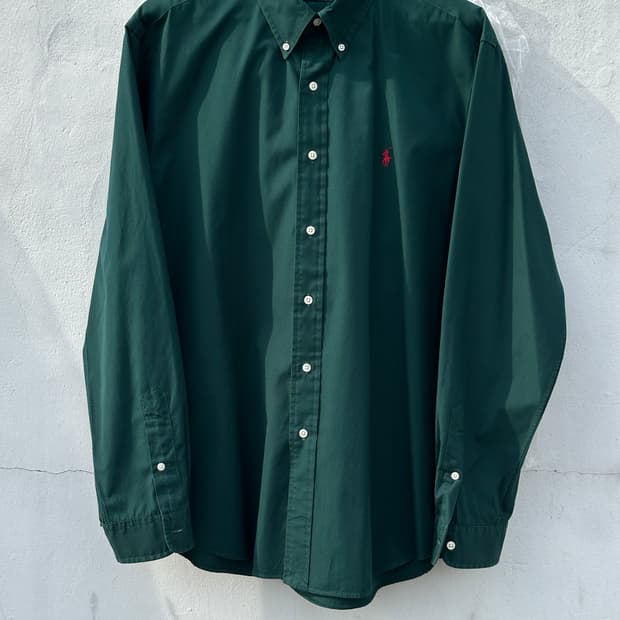 [3XL] 폴로 랄프로렌 다크그린 포플린 셔츠