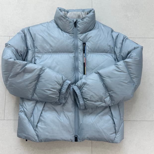 살로몬 컨투어 패딩 여성 XS 라이트블루