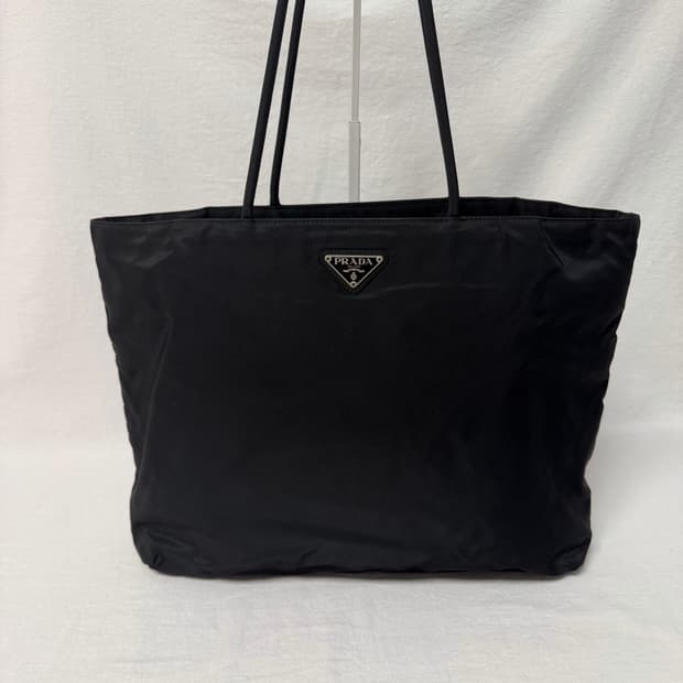 정품 프라다 포코노 나일론 블랙 대용량 토트백 숄더백