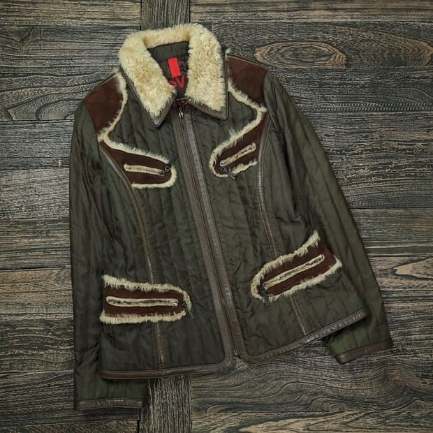 [VTG] 빈티지 양털 고킹 퀄팅 집업 자켓 M16250 