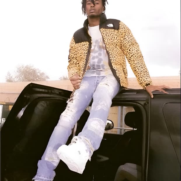 카티 노스페이스 레오파드 구스다운 패딩 사이즈 L