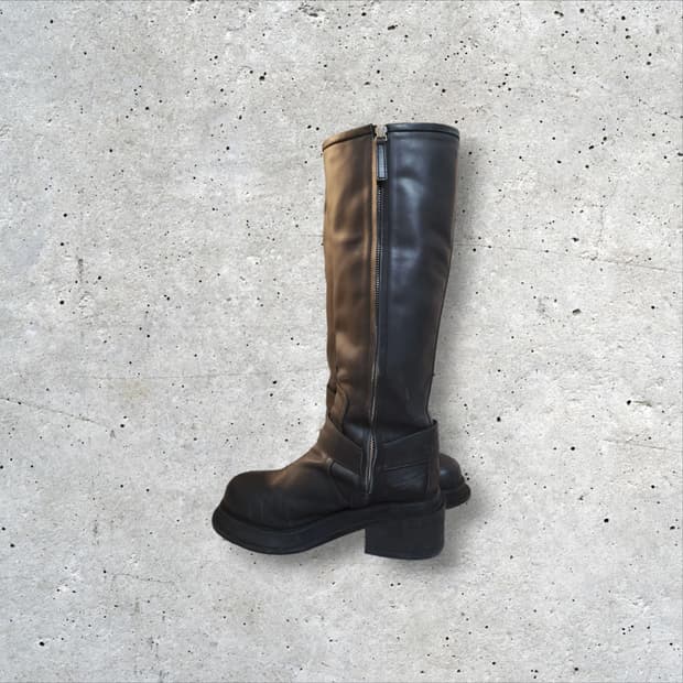 럭키슈에뜨 리얼가죽 롱부츠 블랙 240