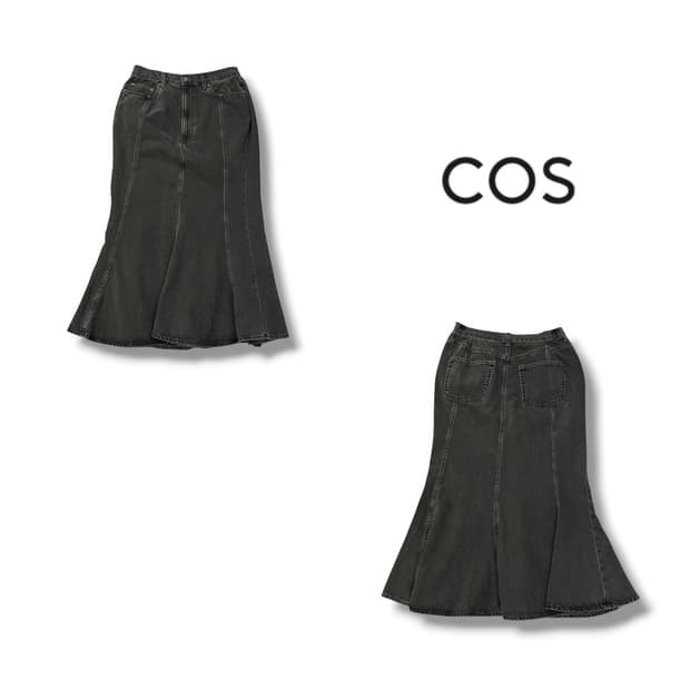  코스 머메이드 데님 스커트 y14125