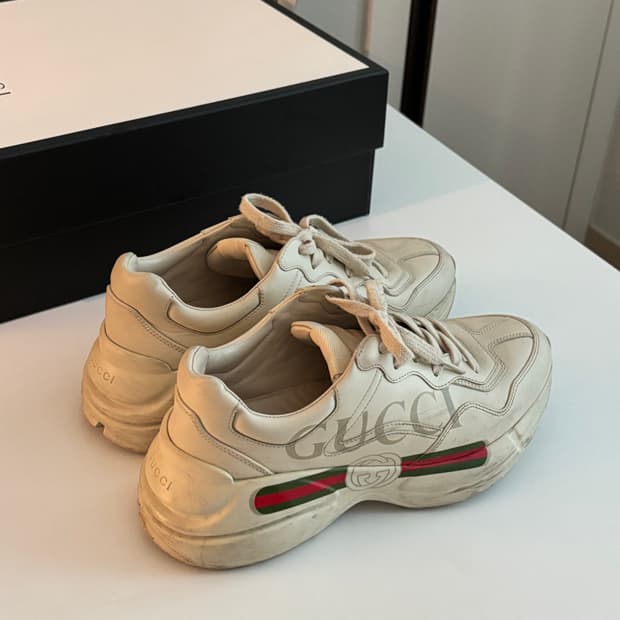 구찌(gucci) 라이톤 스니커즈 5 1/2size(250-255)