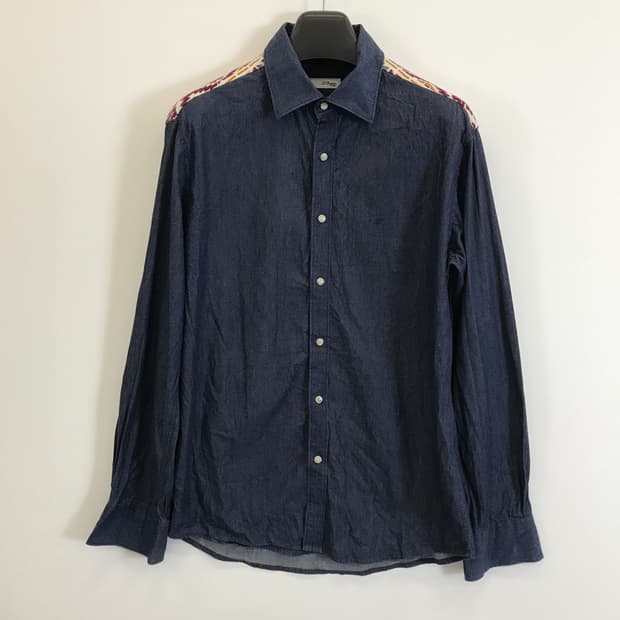 ST듀퐁 에스닉패턴 데님셔츠 [105]