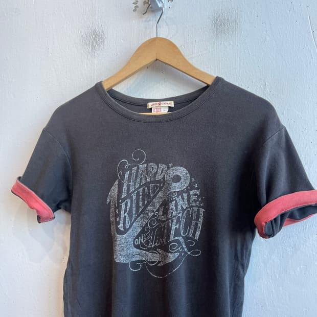 kriff mayer 프린팅 레이어드 반팔 티셔츠 Made in JAPA