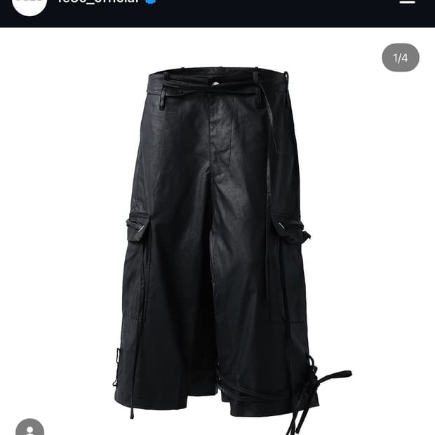 Fe3c Bondage Cargo Shorts Black