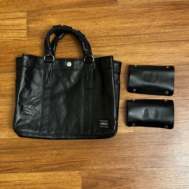 요시다 포터 레더 핸드백 porter