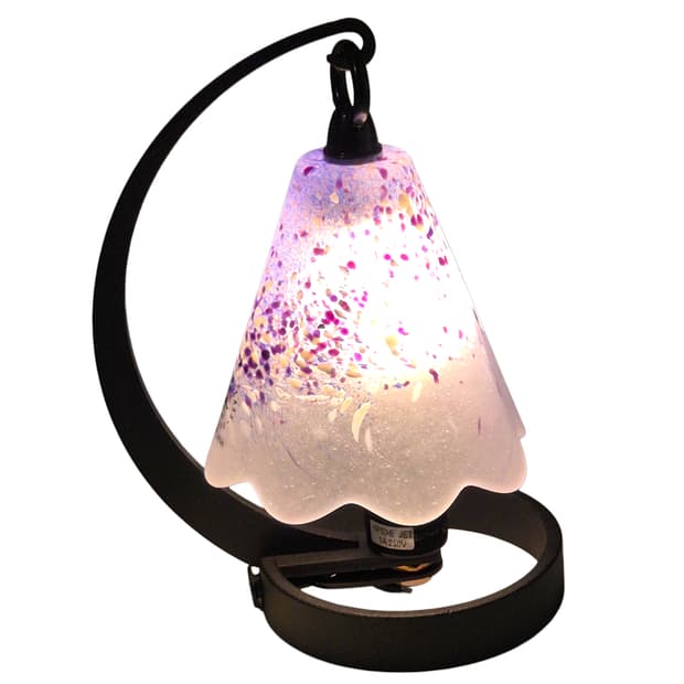 90s 오타루 불투명 마블 글라스 호롱 램프