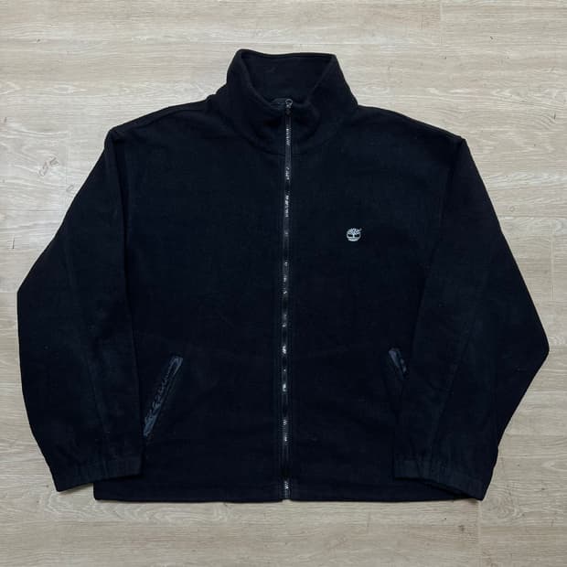 팀버랜드 트리 로고 후리스 플리스 집업자켓 [블랙] 2XL/110