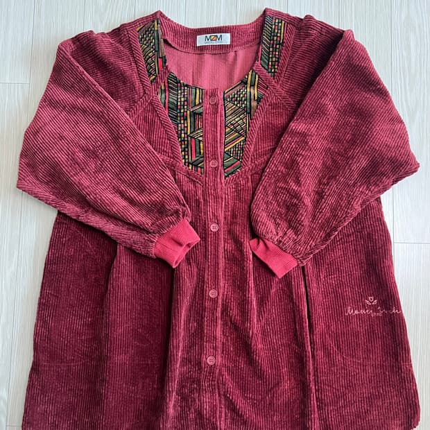 빈티지 버건디 상의