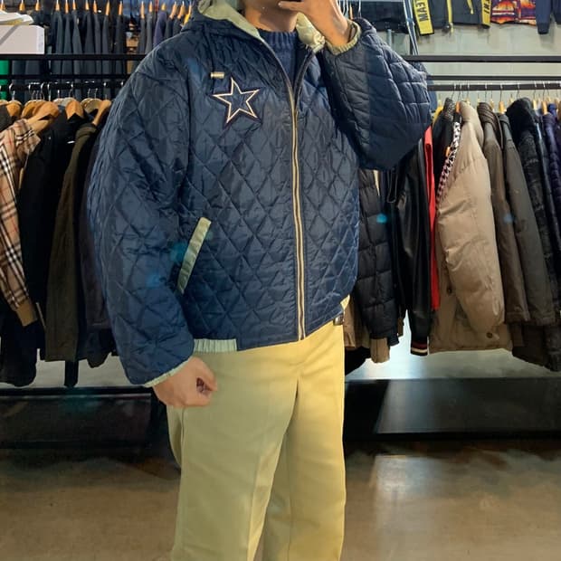 90s USA NFL 카우보이스 누빔 자켓 XL
