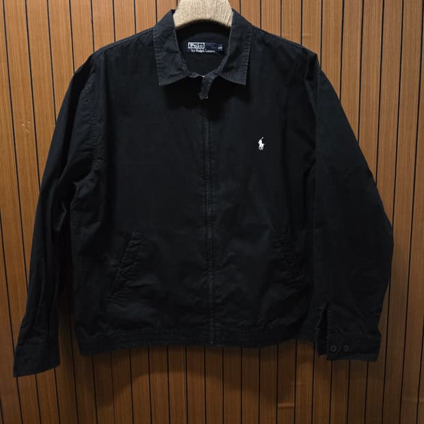 폴로 랄프로렌 블랙 코튼 블루종 