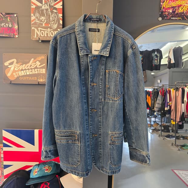 Lands' End 데님 자켓 워크자켓 커버올 오버핏