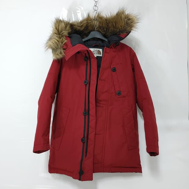 THE NORTH FACE 노스페이스 여성 거위털 폴리퍼 후드패딩점퍼