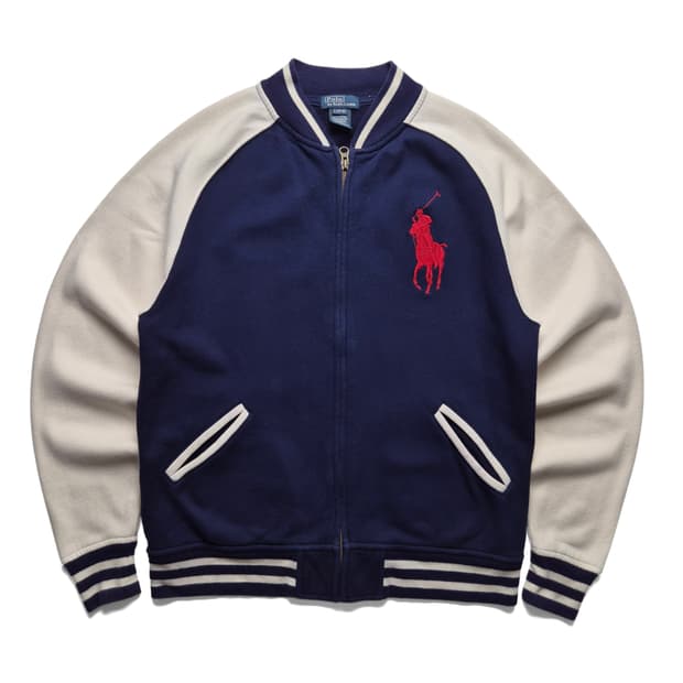 [L(14-16)] 폴로 랄프로렌 빅포니 바시티 집업자켓