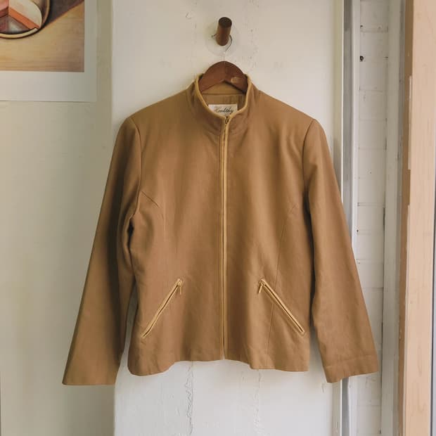 Healthy 실크 혼방 집업 자켓