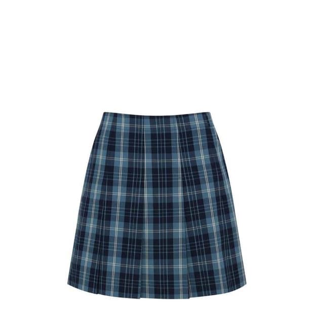 ponytail Check Pleats Skirt