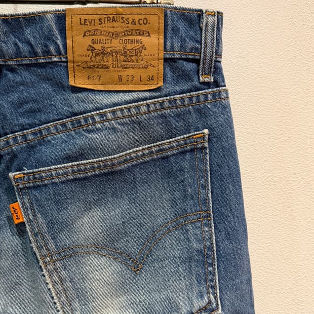 90s Levi's 607 Orange Tab (31)