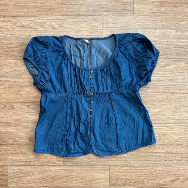 시눈 Shirring Puff Blouse