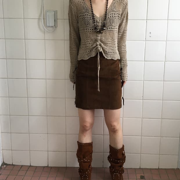 Shirring point punching knit