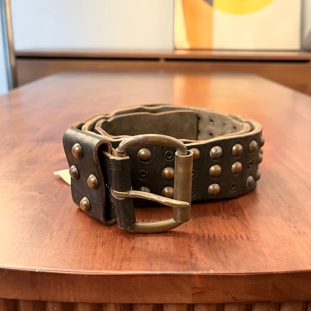 디젤 스터드 레더 벨트