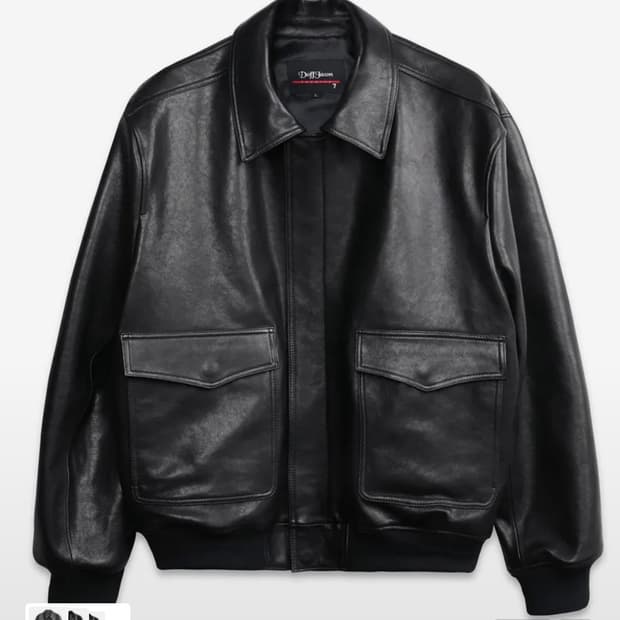 도프제이슨 프리미엄 베지터블 클래식 A-2 자켓 블랙 M사이즈