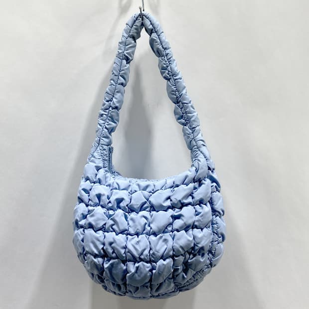 COS 코스 숄더백 퀼티드 미니백 라이트블루 
