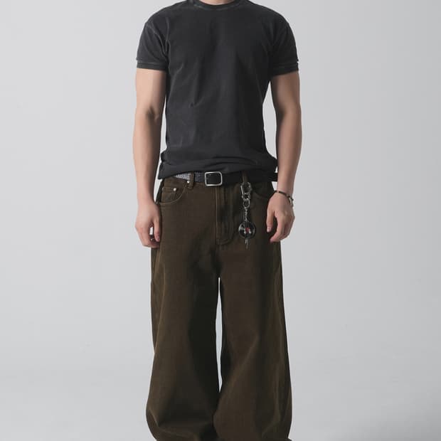 로파이 제플린 맥스 와이드 데님팬츠 xl