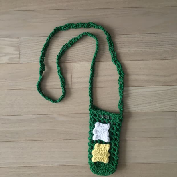 기준 KIJUN 뜨개 폰 가방 크로스백