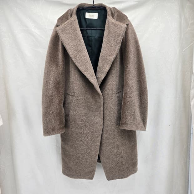 TIME 타임 baby llama 브라운 루즈핏 코트