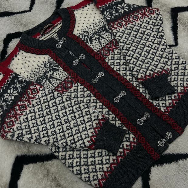 [실측XL]Nordstrikk 노르딕 패턴 가디건